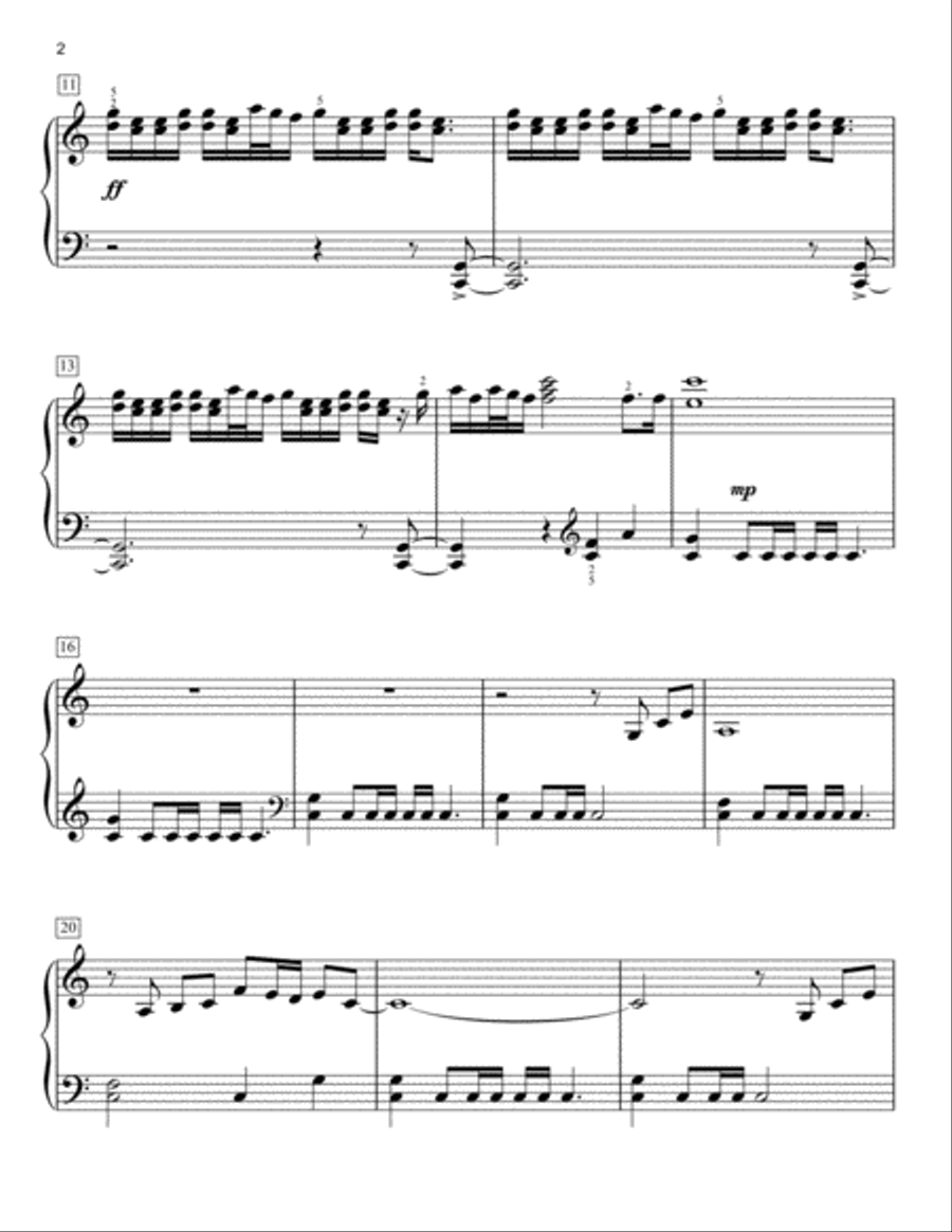 Olympic Fanfare And Theme Easy Piano scores gallery preview page 2