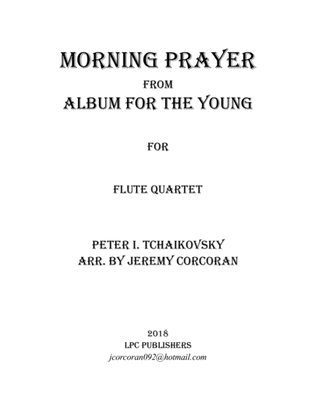 Book cover for Morning Prayer for Flute Quartet