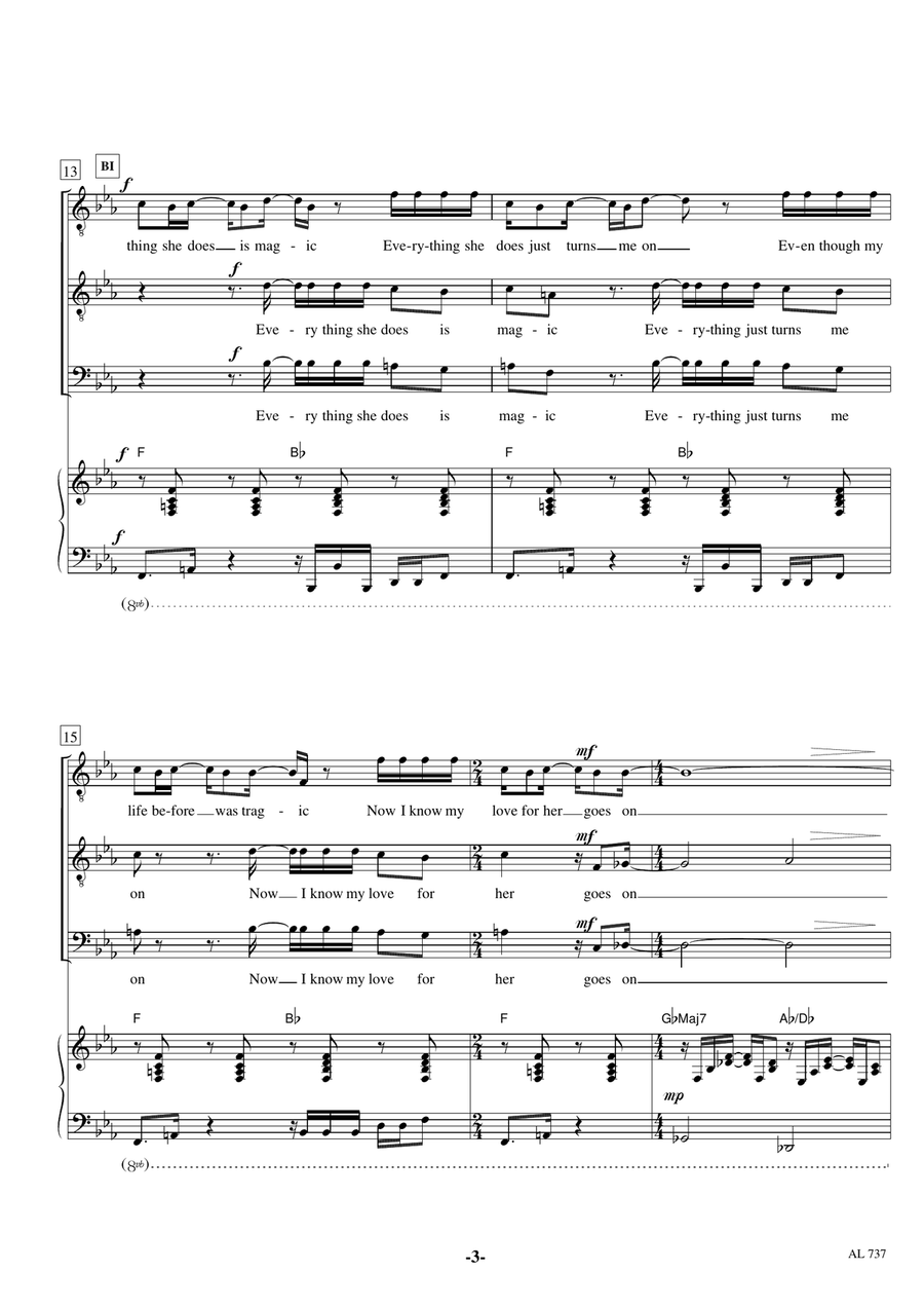 Every Little Thing She Does Is Magic TTB scores gallery preview page 3