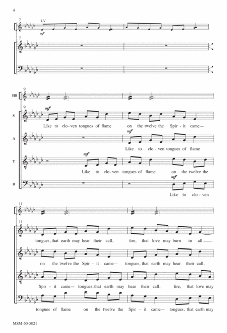 Hail This Joyful Day's Return 4-Part scores gallery preview page 2