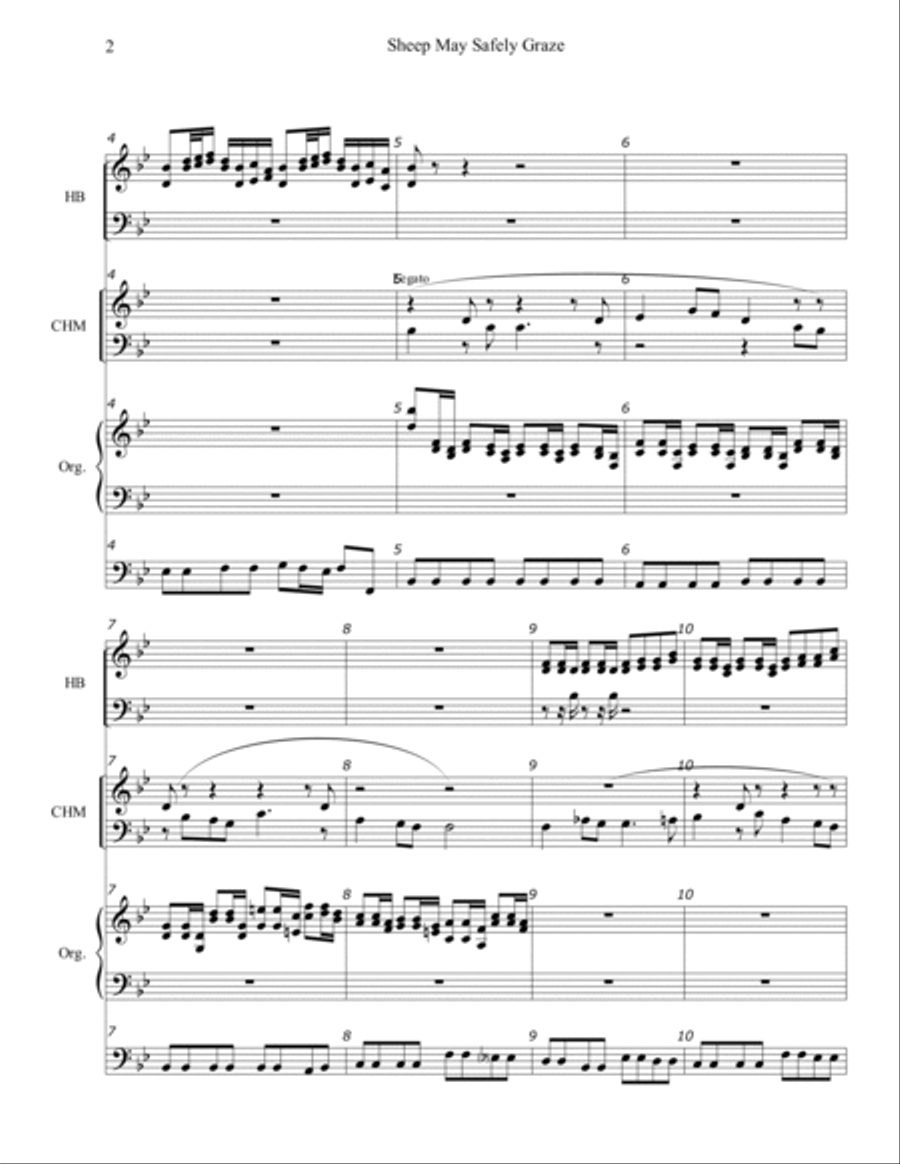 Sheep May Safely Graze Large Ensemble scores gallery preview page 2