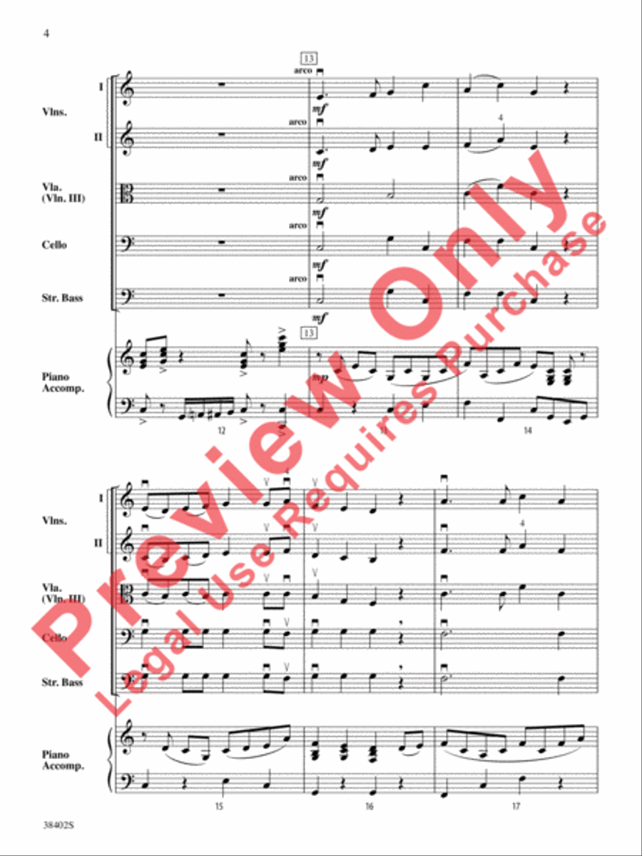 Pizzicato Pizazz! String Orchestra scores gallery preview page 5