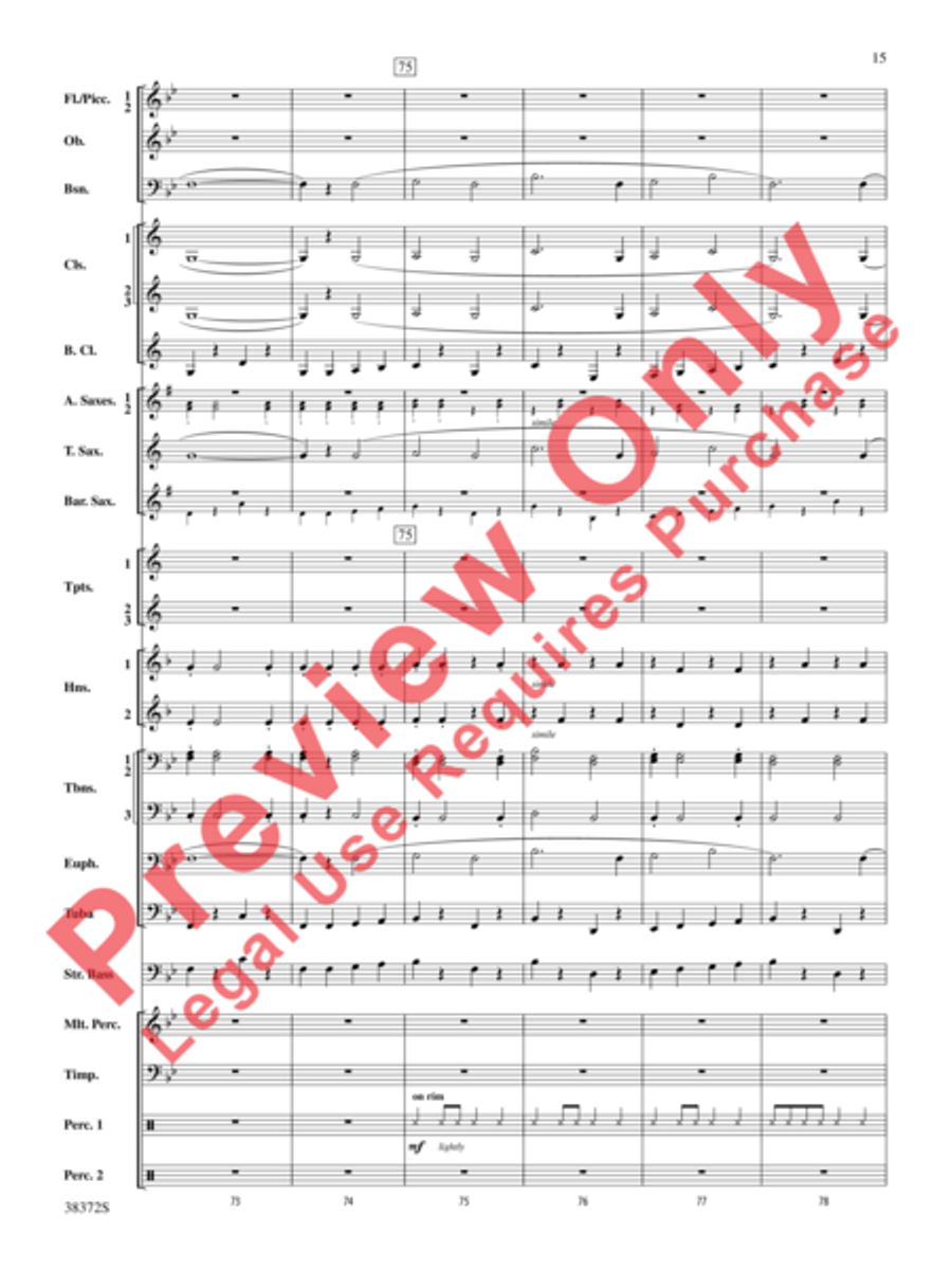 Con Brio Concert Band scores gallery preview page 16
