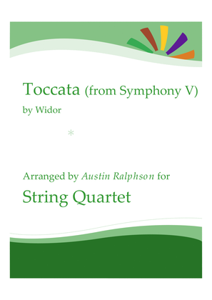 Book cover for Widor's Toccata from Symphony No. 5 - string quartet / string ensemble / string orchestra