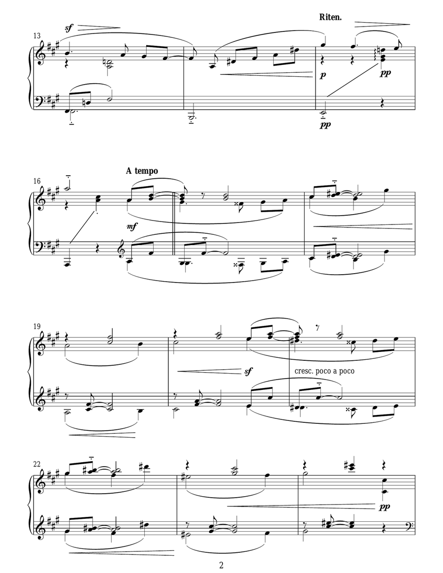 Feuillet D'album Piano Solo scores gallery preview page 2
