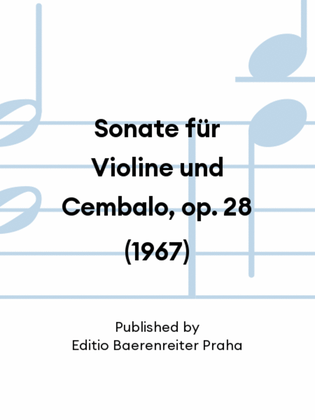 Sonate für Violine und Cembalo, op. 28 (1967)