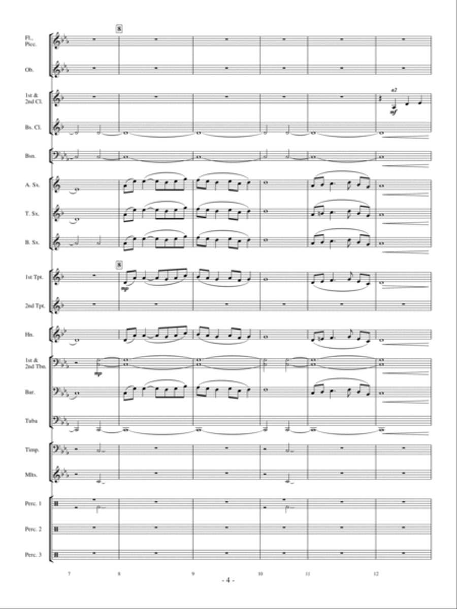 The Witch and the Saint Concert Band scores gallery preview page 3
