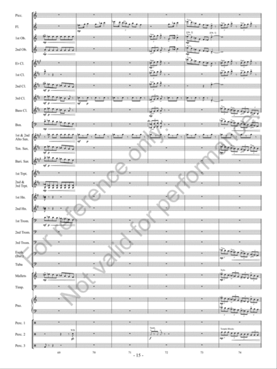 Downtown Scherzo Concert Band scores gallery preview page 16
