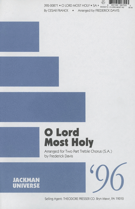O Lord Most Holy - 2 part