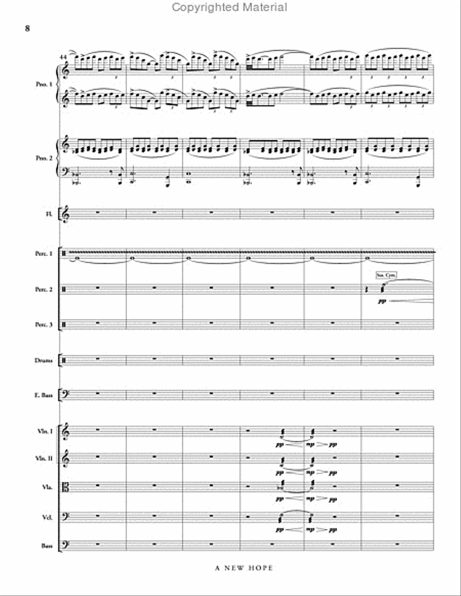 A New Hope A New Hope Piano scores gallery preview page 9