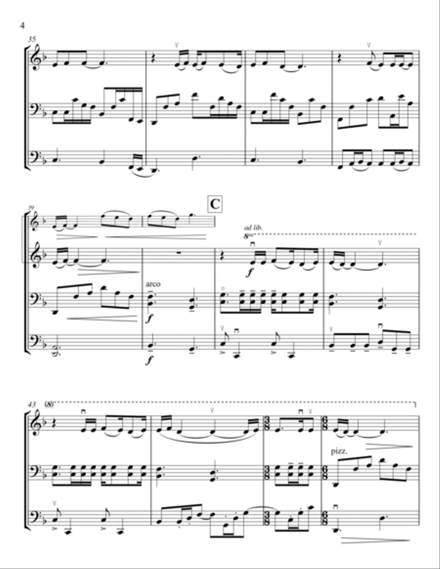 Nothing Else Matters String Trio scores gallery preview page 4