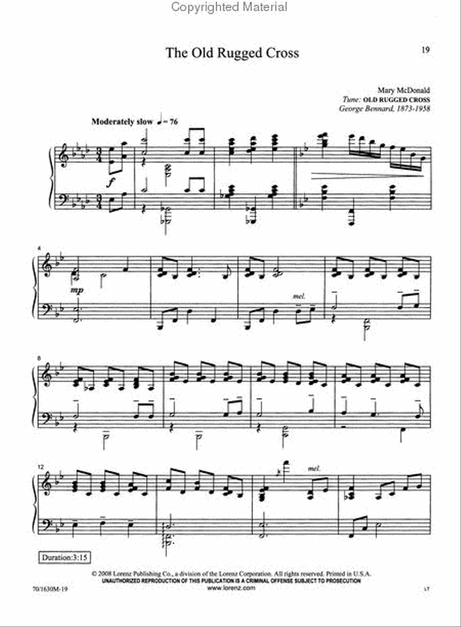 Sweet By and By Piano Solo scores gallery preview page 4