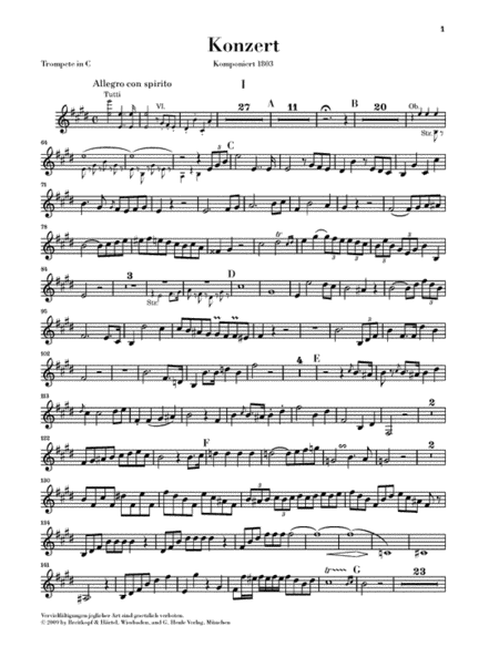 Trumpet Concerto in E Major
