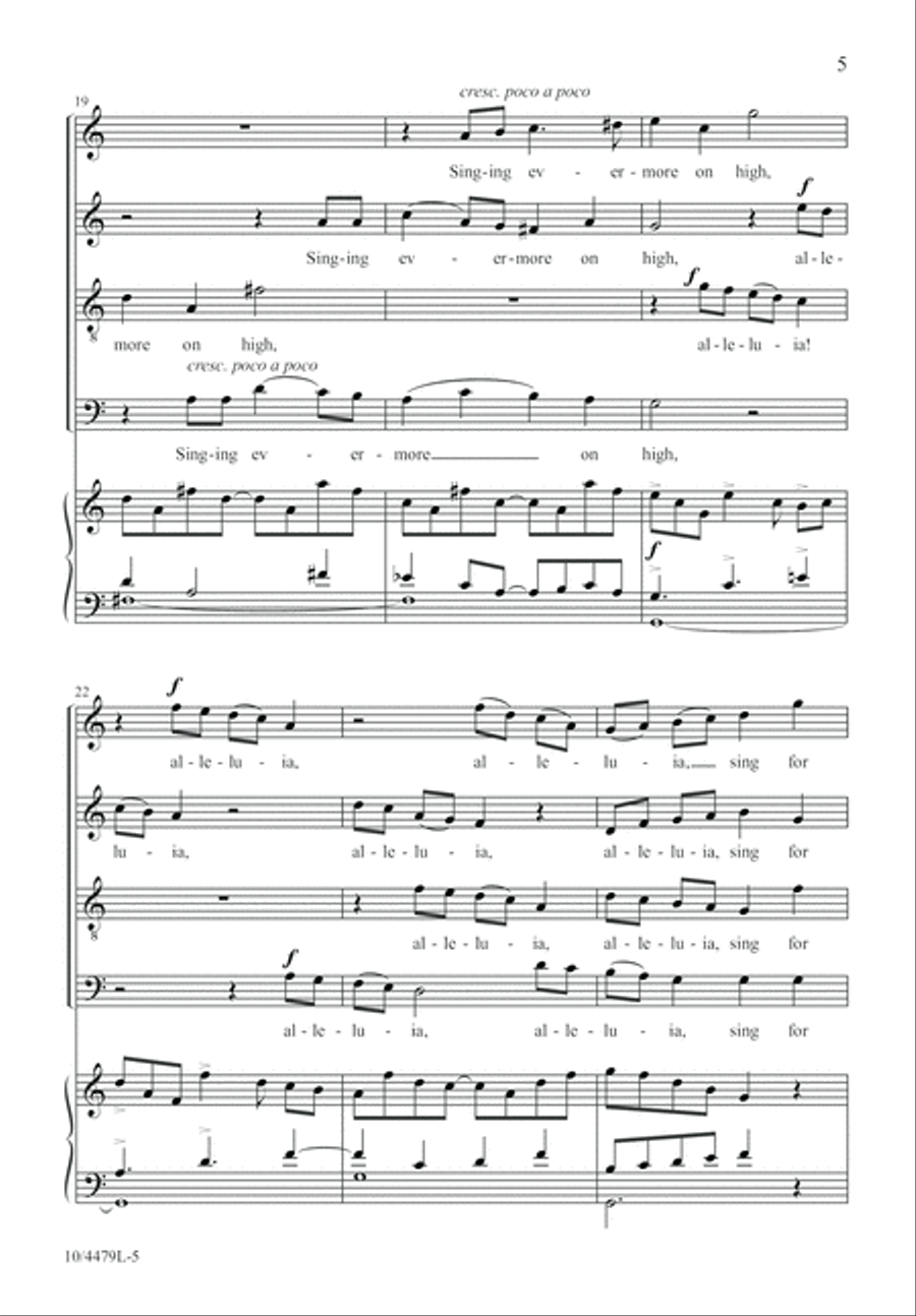 Sing for Joy, Alleluia! Sing for Joy, Alleluia! 4-Part scores gallery preview page 6