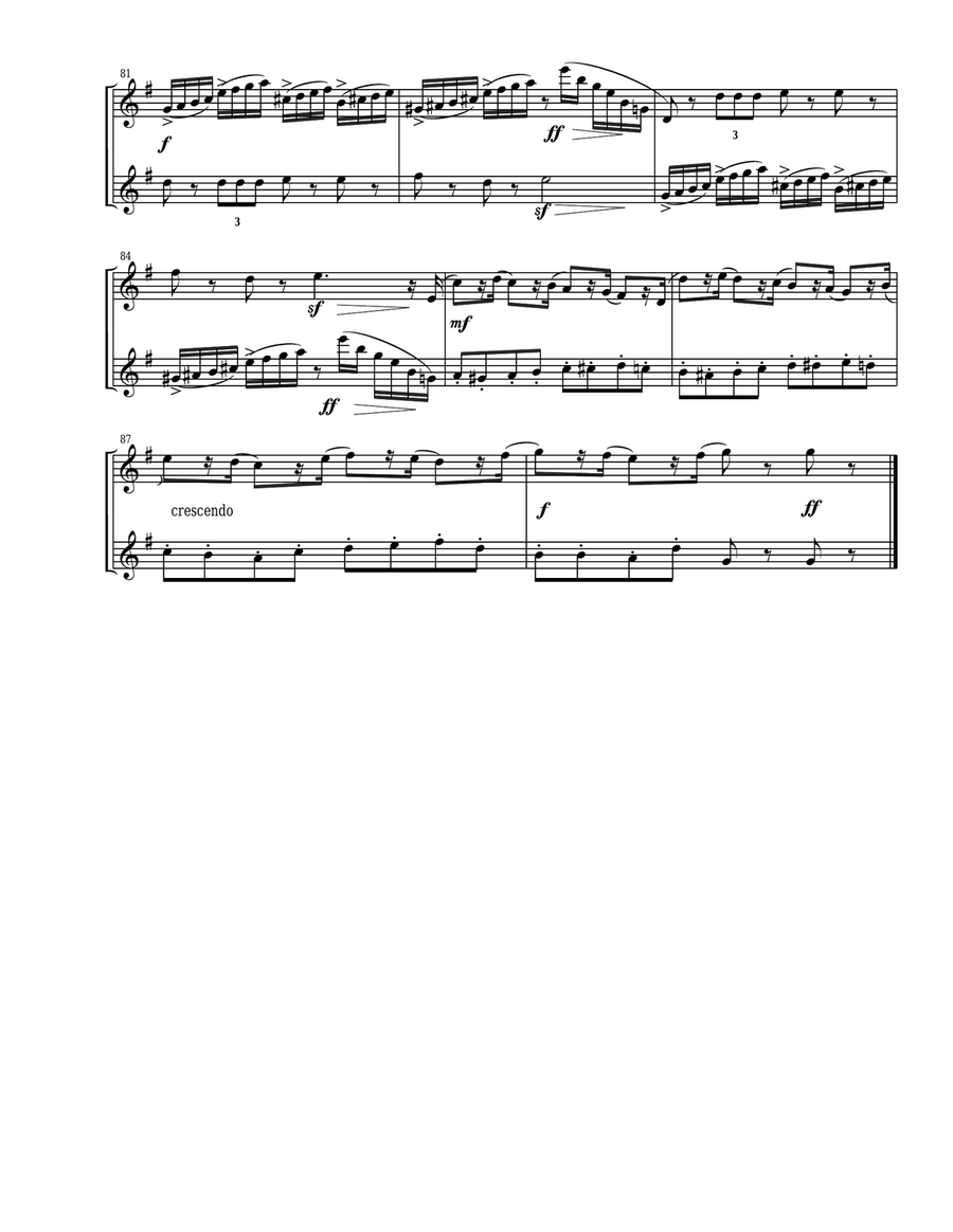3 Pieces from The Nutcracker for Oboe Duet Woodwind Duet scores gallery preview page 5