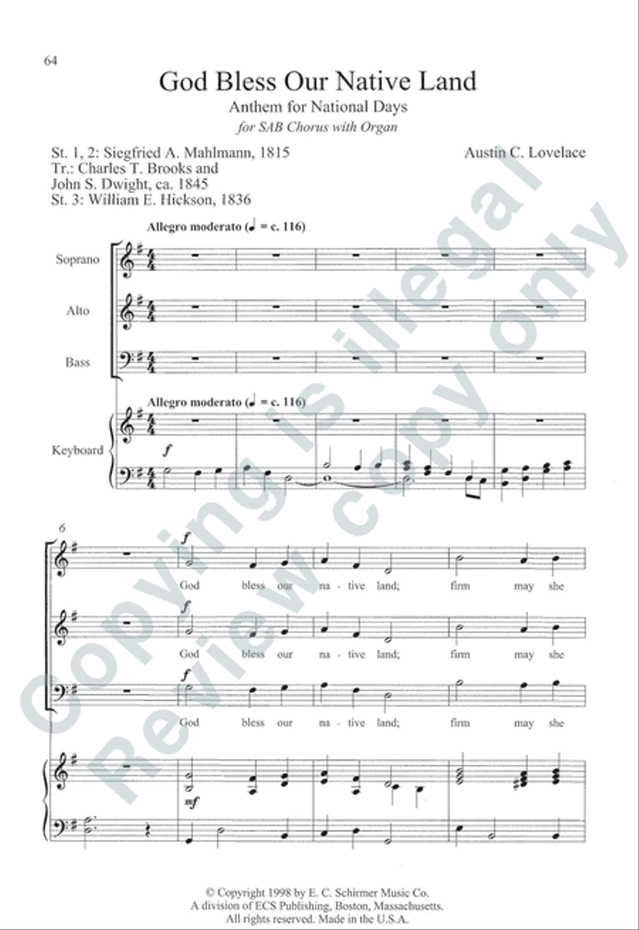 Somerset Anthem Books, Volume VII (Holidays) 3-Part scores gallery preview page 40