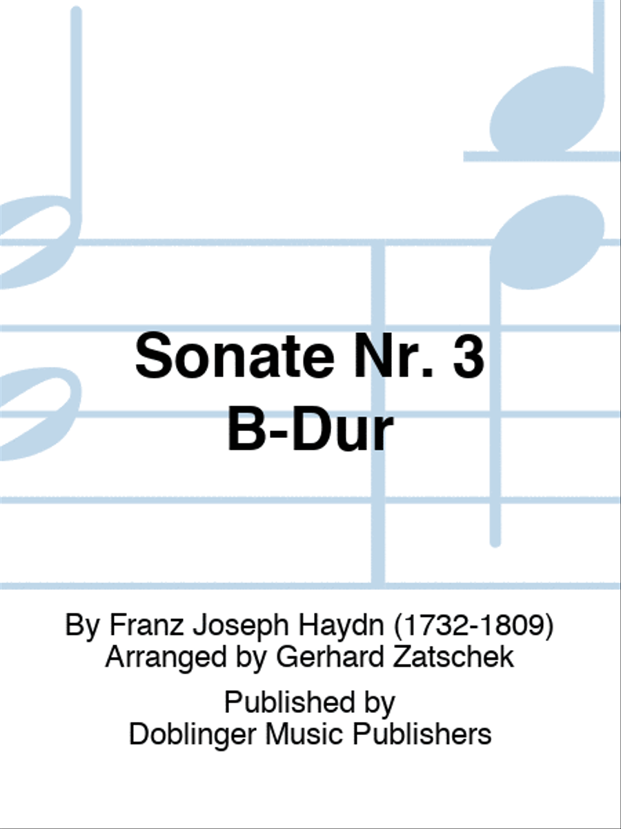 Sonate Nr. 3 B-Dur Violin Solo scores gallery preview page 1