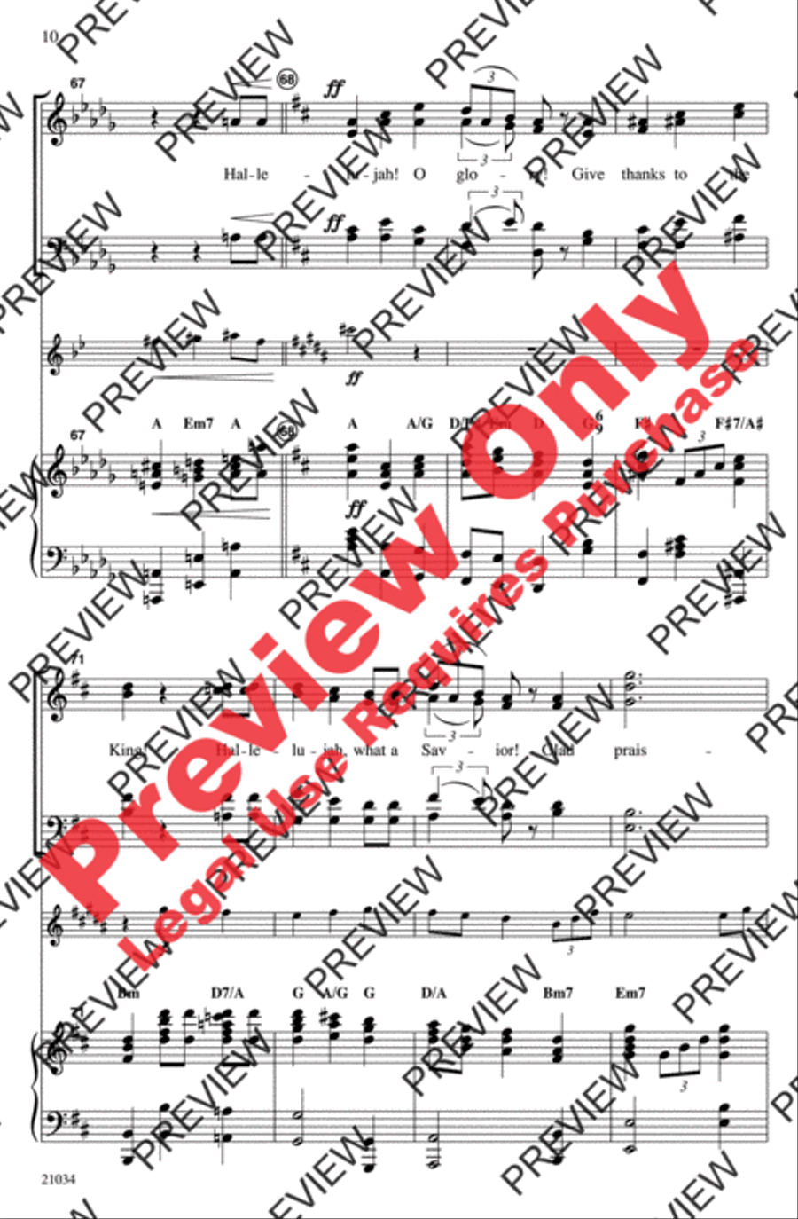 The Gospel of Thanks The Gospel of Thanks 4-Part scores gallery preview page 9