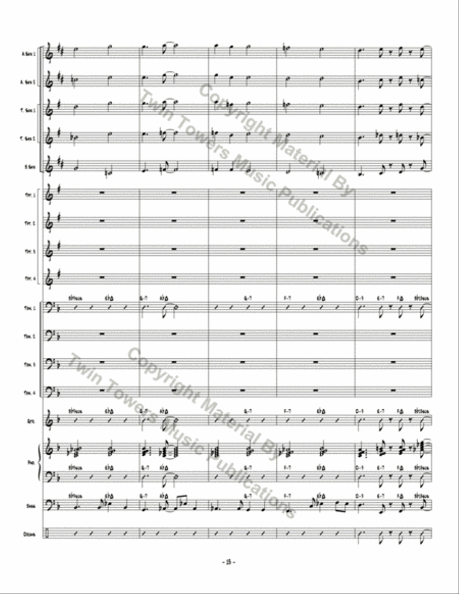 Changing Lanes Changing Lanes Jazz Ensemble scores gallery preview page 14