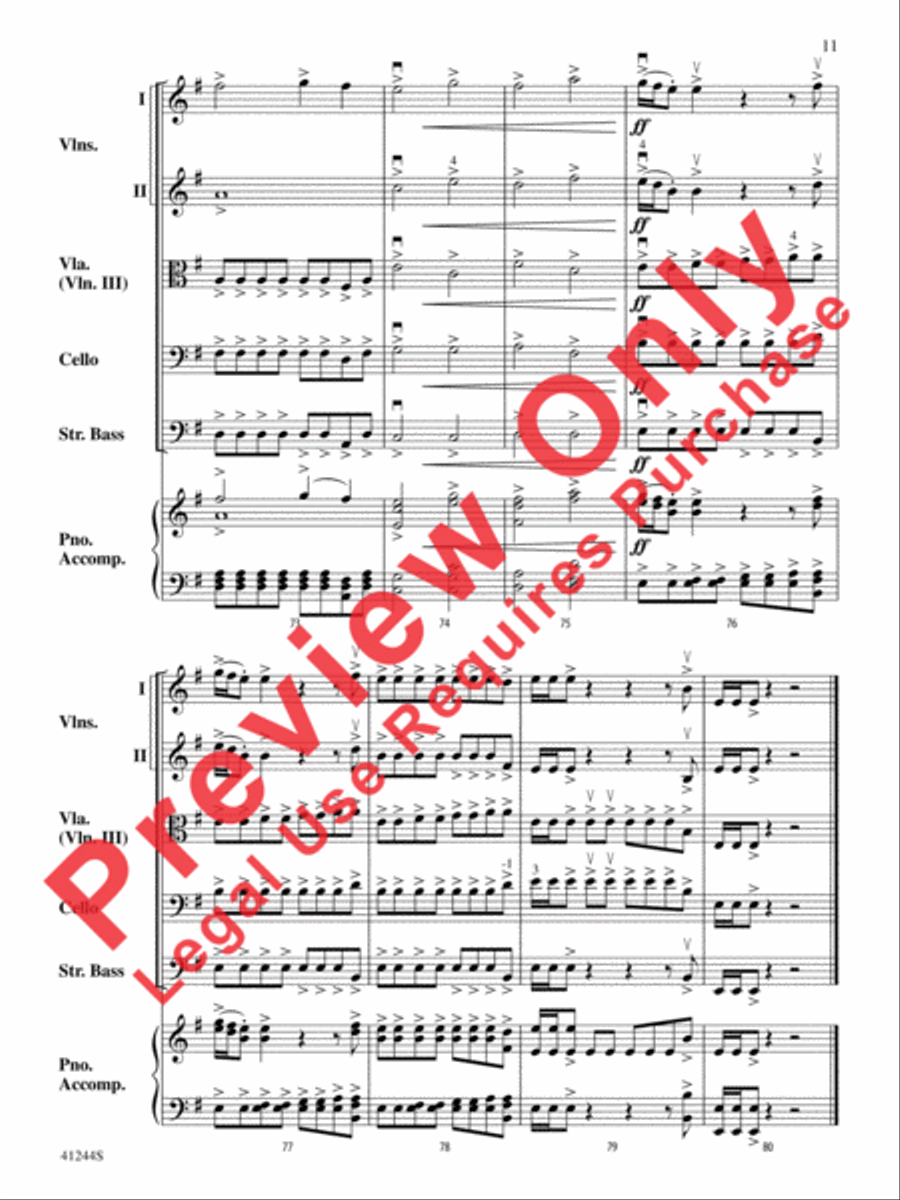 Ablaze String Orchestra scores gallery preview page 12