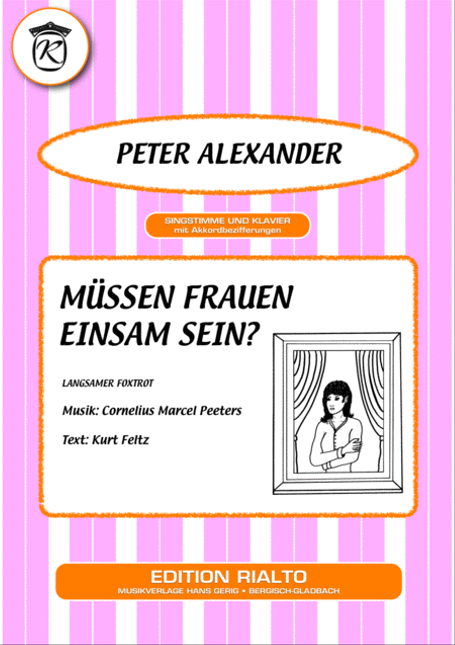 Mussen Frauen einsam sein? Piano, Vocal, Guitar scores gallery preview page 1