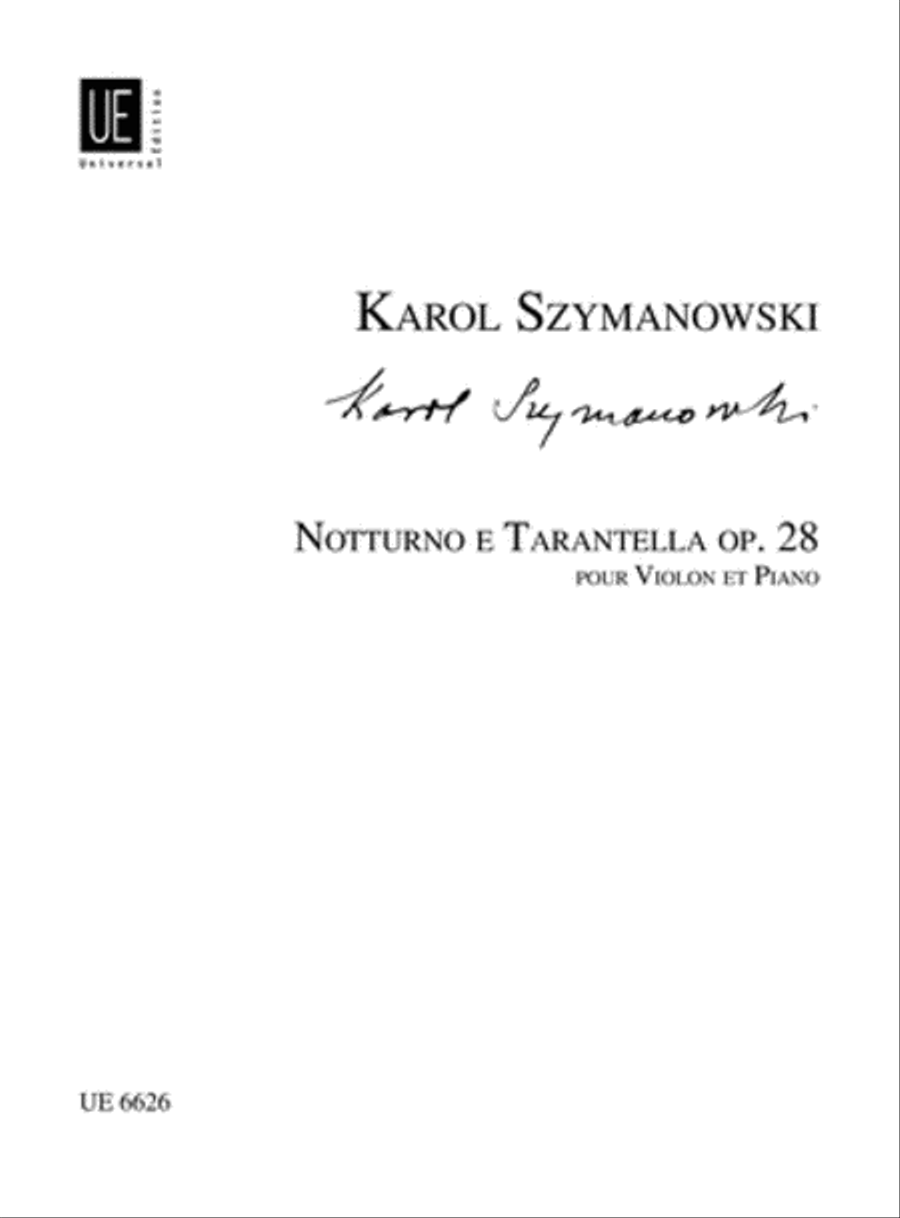 Nocturne and Tarentelle, Op. 28 Chamber Music scores gallery preview page 1