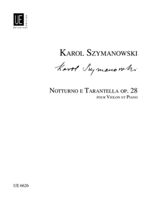 Book cover for Nocturne and Tarentelle, Op. 28