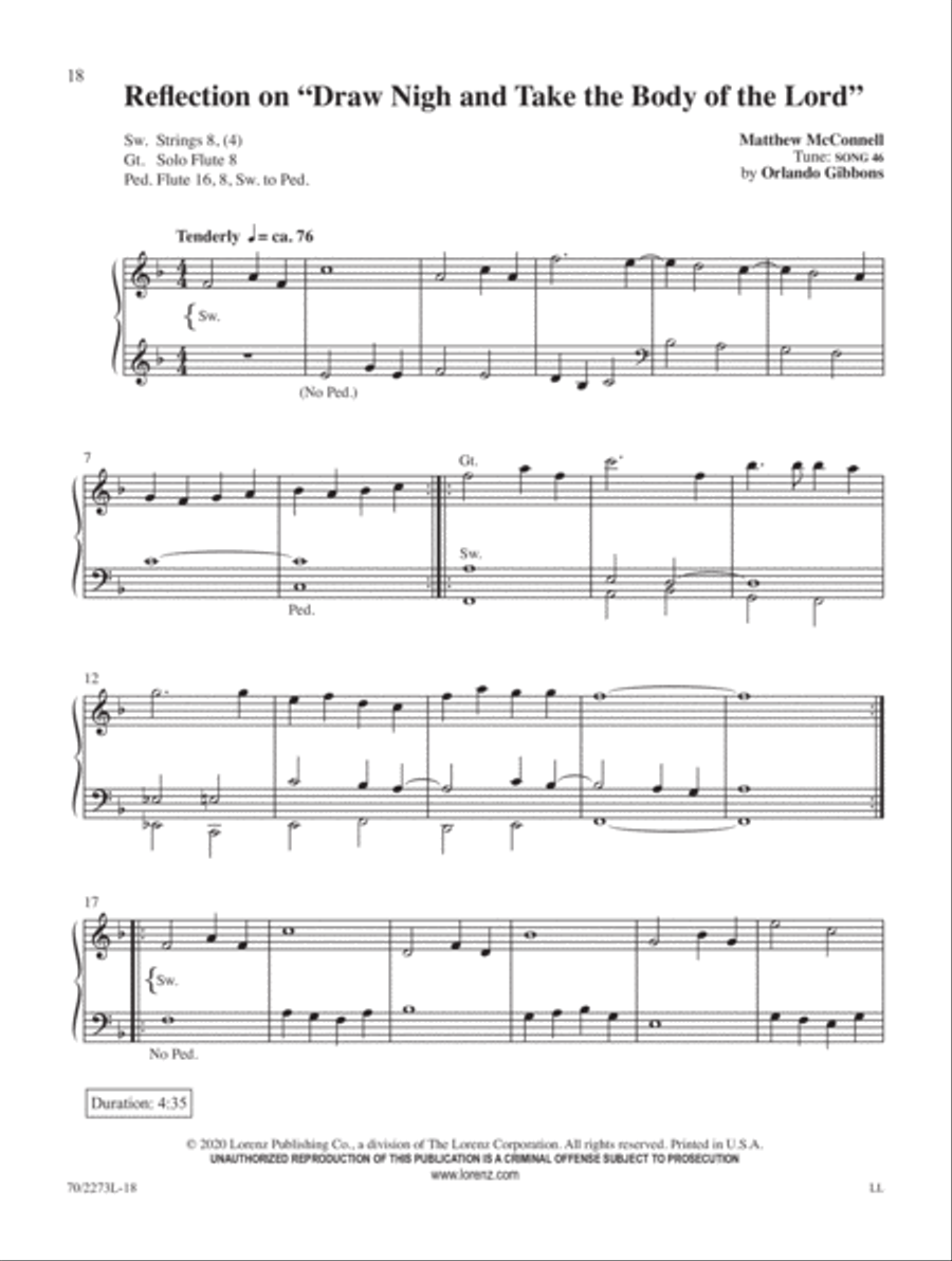 The Lord's Supper The Lord's Supper Organ Solo scores gallery preview page 9