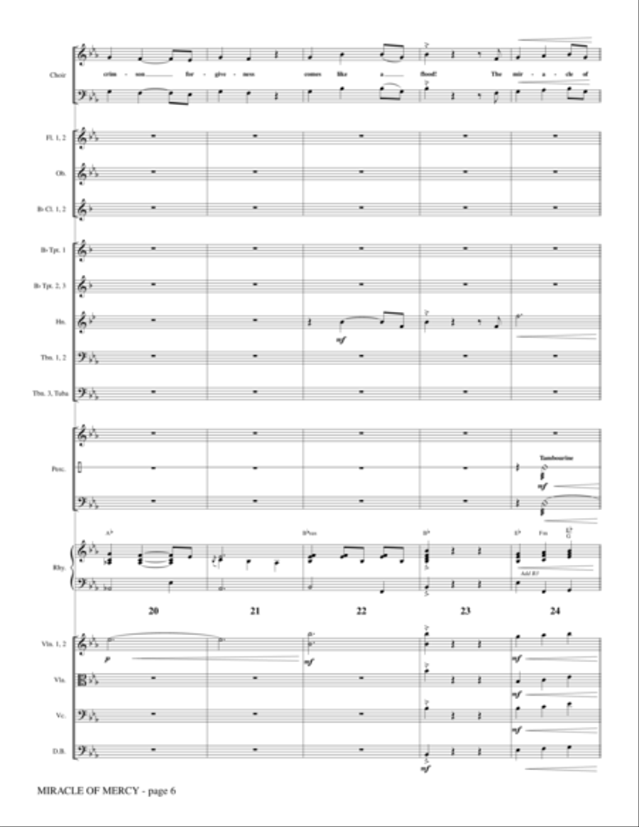 Miracle of Mercy - Full Score Choir scores gallery preview page 6