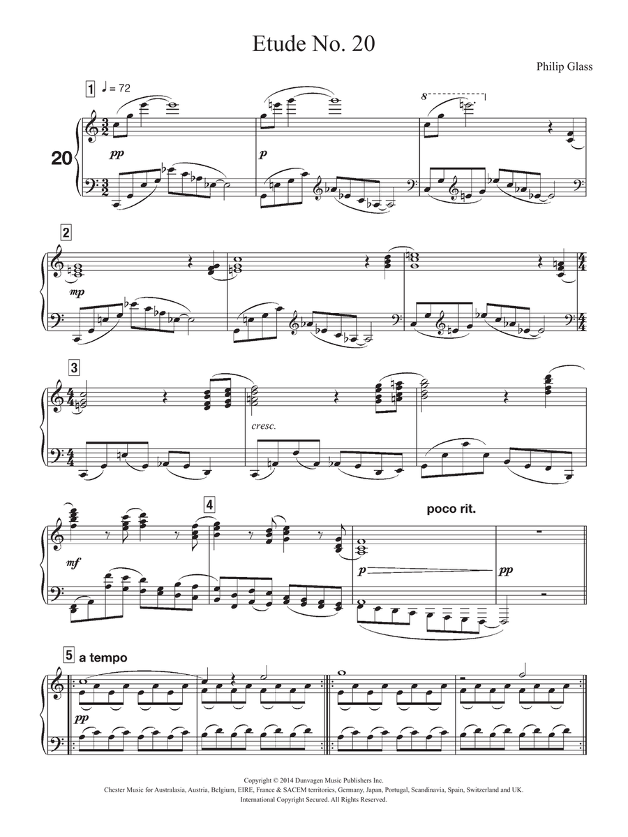 Etude No. 20 Etude No. 20 Piano Method scores gallery preview page 1