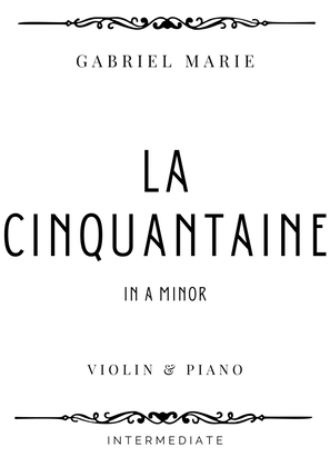 Book cover for Marie - La Cinquantaine in A Minor - Intermediate