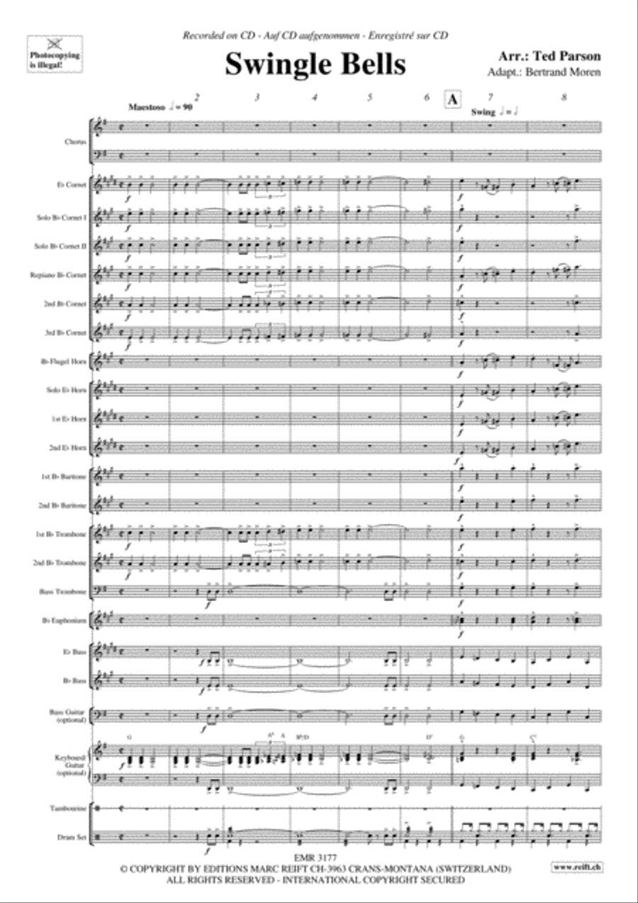 Swingle Bells 4-Part scores gallery preview page 4
