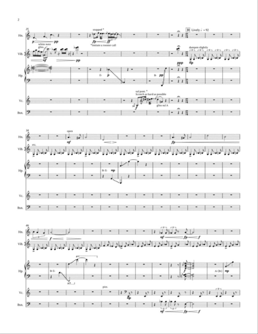 Key West Sunrise for horn, harp, vibraphone, cello, and bassoon image number null