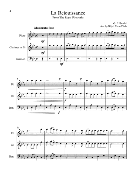 Luigi Bocherini - Minuet - woodwind trio image number null