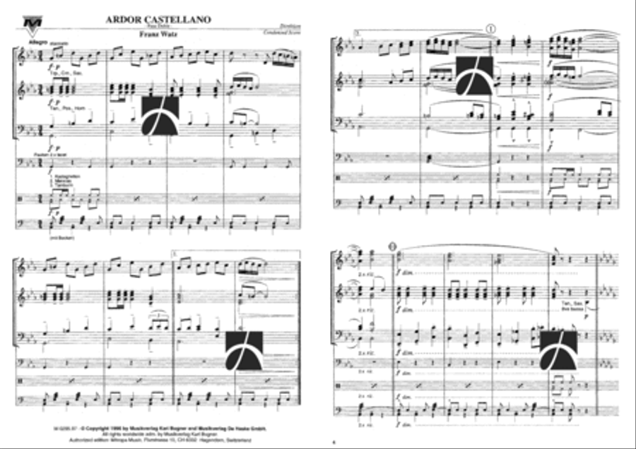 Ardor Castellano Concert Band scores gallery preview page 2