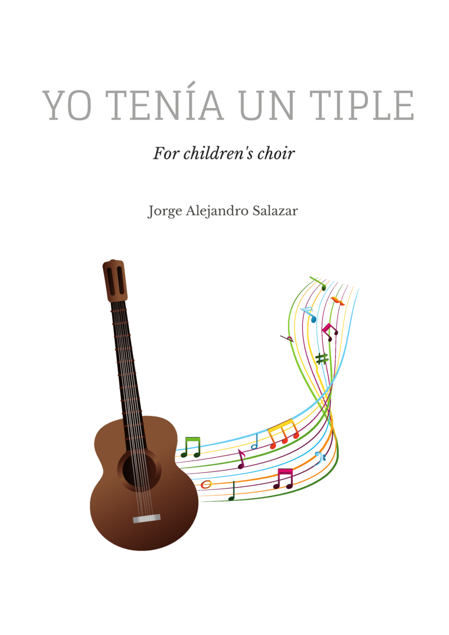 Yo Tenía Un Tiple Unison Choir scores gallery preview page 1