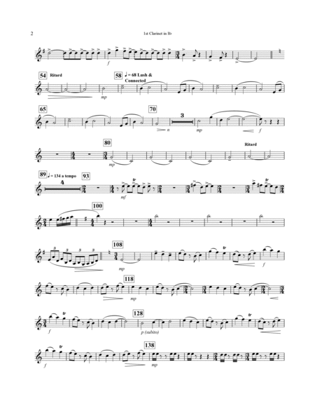 Concerto For Alto Saxophone And Wind Ensemble - Bb Clarinet 1
