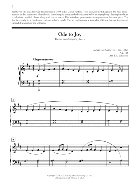 Ode to Joy (Theme from 9th Symphony)