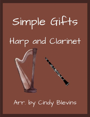 Book cover for Simple Gifts, for Harp and Clarinet