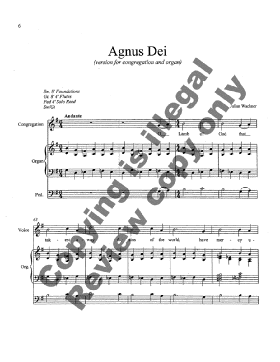 The Somerville Service (Communtion Service Mass) Choir scores gallery preview page 6