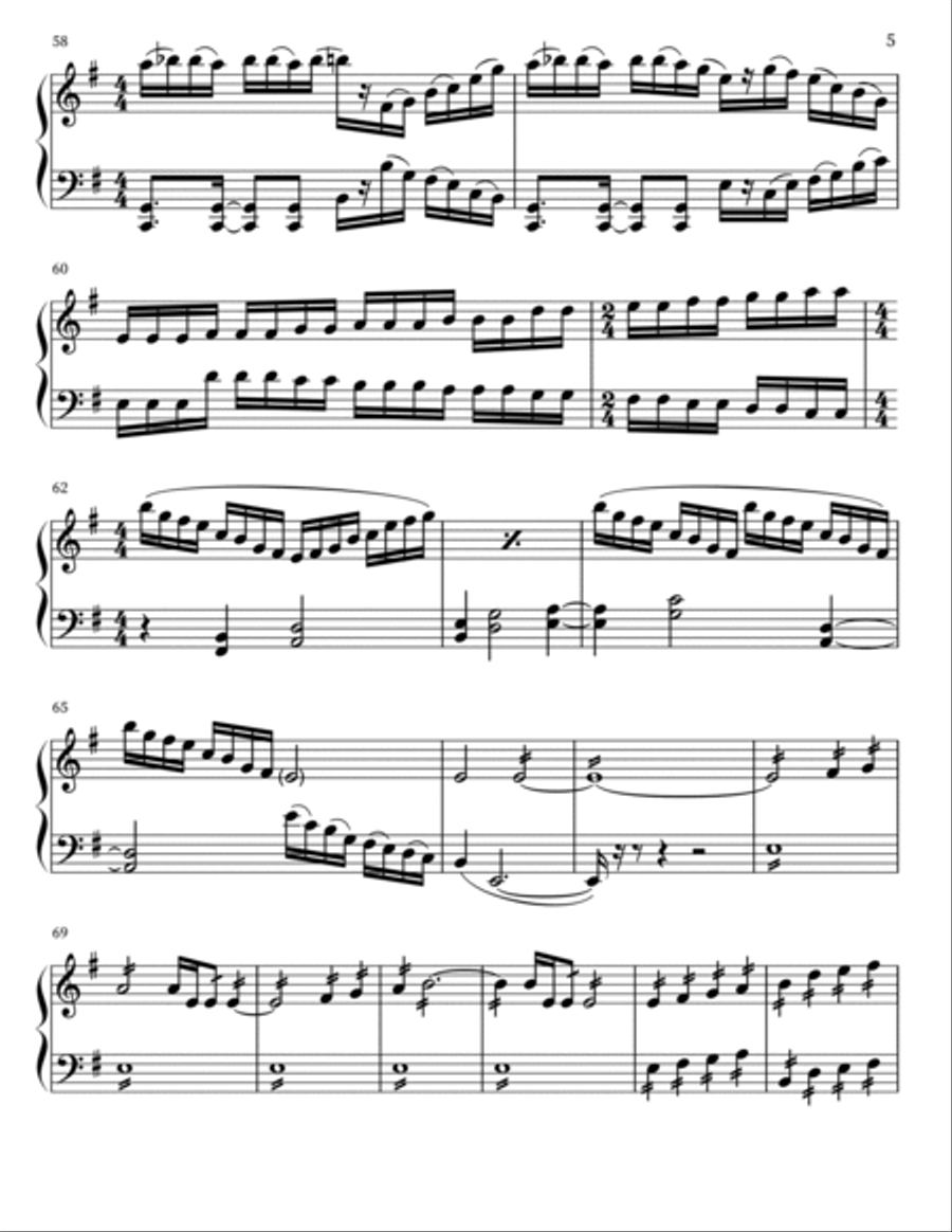 Vanishing Pointe Piano scores gallery preview page 5