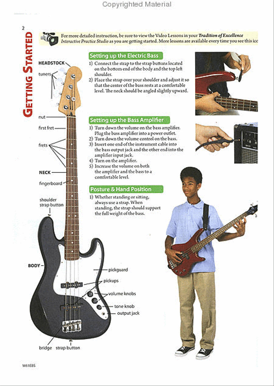 Tradition of Excellence Book 1 - Electric Bass Concert Band Methods scores gallery preview page 4