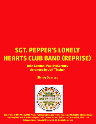 Book cover for Sgt. Pepper's Lonely Hearts Club Band (reprise)