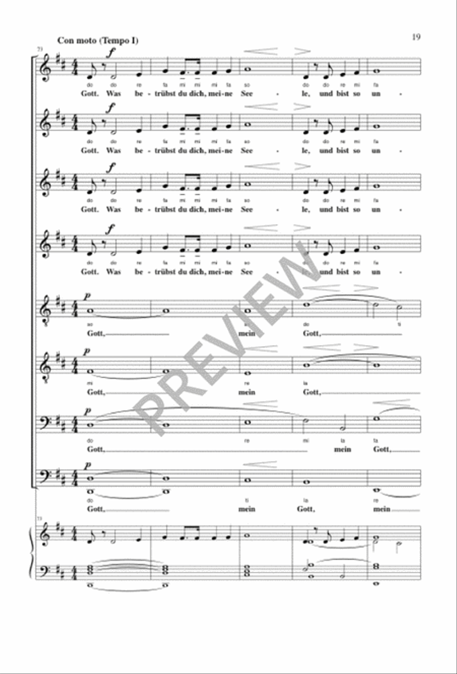 Richte mich, Gott Richte mich, Gott SSAATTBB scores gallery preview page 19