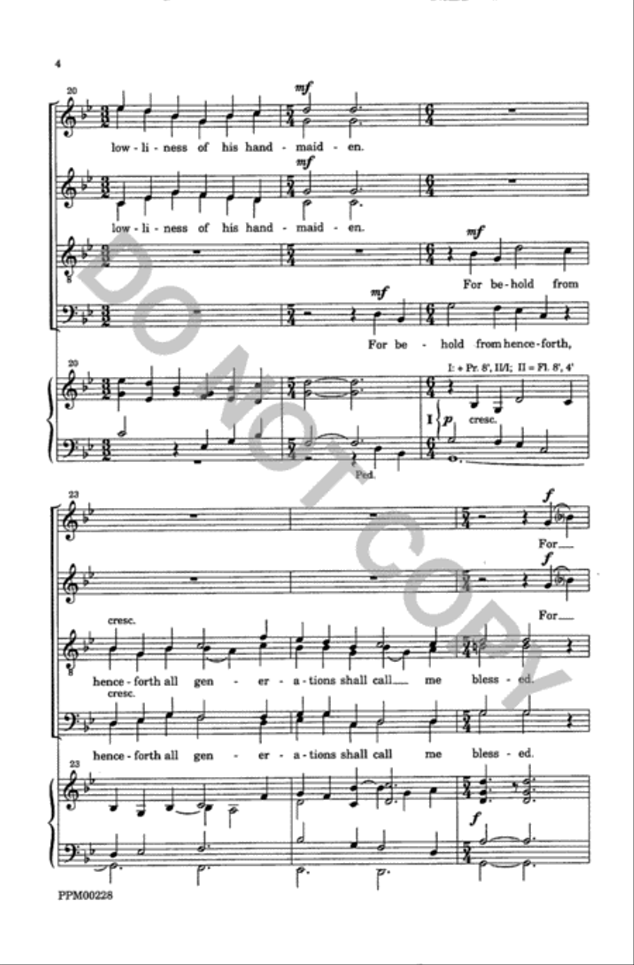 Evening Service for the Nativity Divisi scores gallery preview page 5