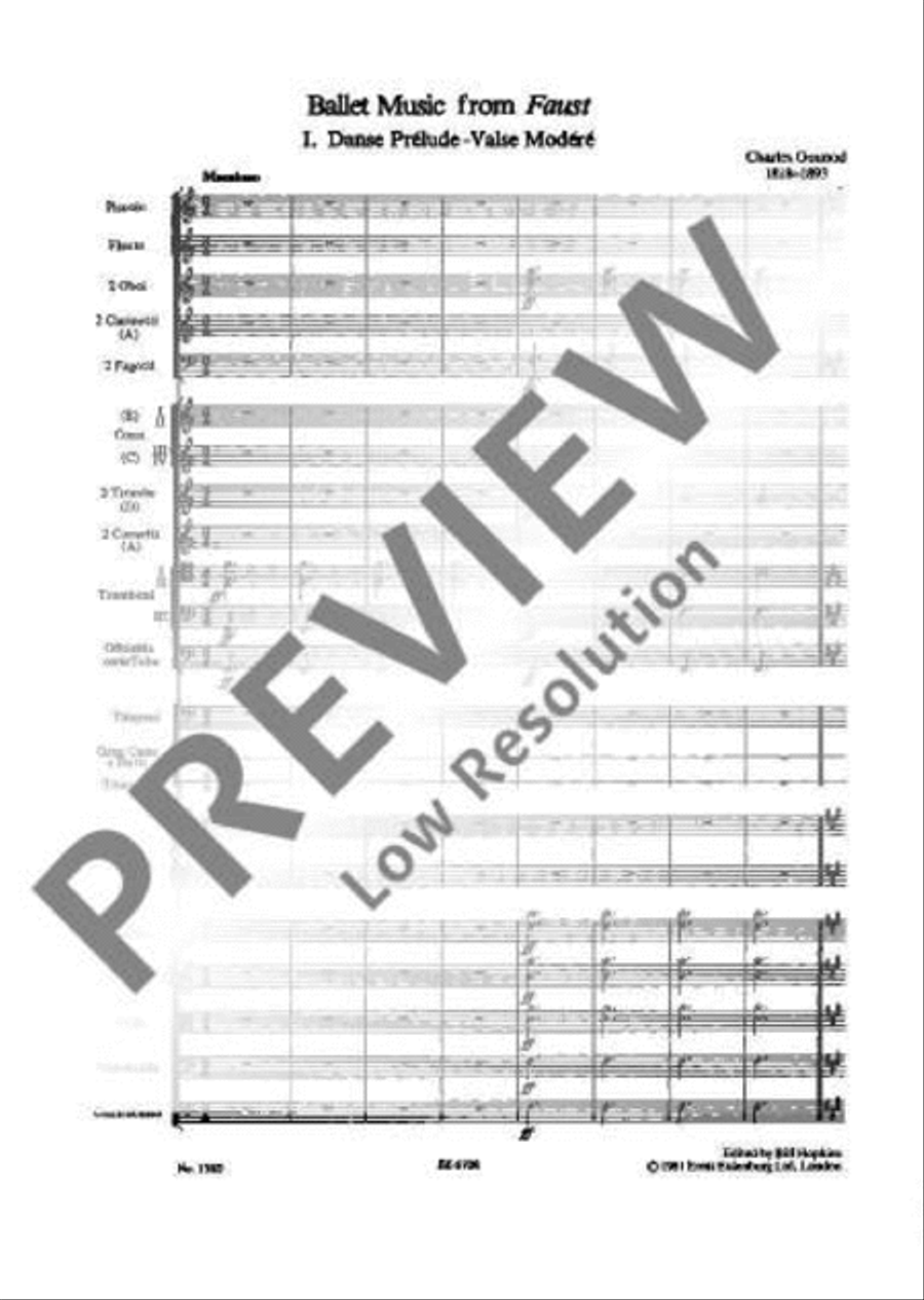 Faust (Margarethe) Faust (Margarethe) Orchestra scores gallery preview page 12