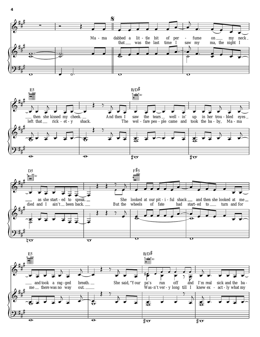 Fancy Piano, Vocal, Guitar scores gallery preview page 4