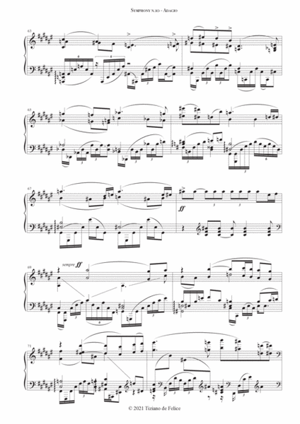 Mahler Symphony 10 Adagio (Piano)