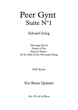 Book cover for Peer Gynt Suite Nº1 - E. Grieg - For Brass Quintet (Full Score and Parts