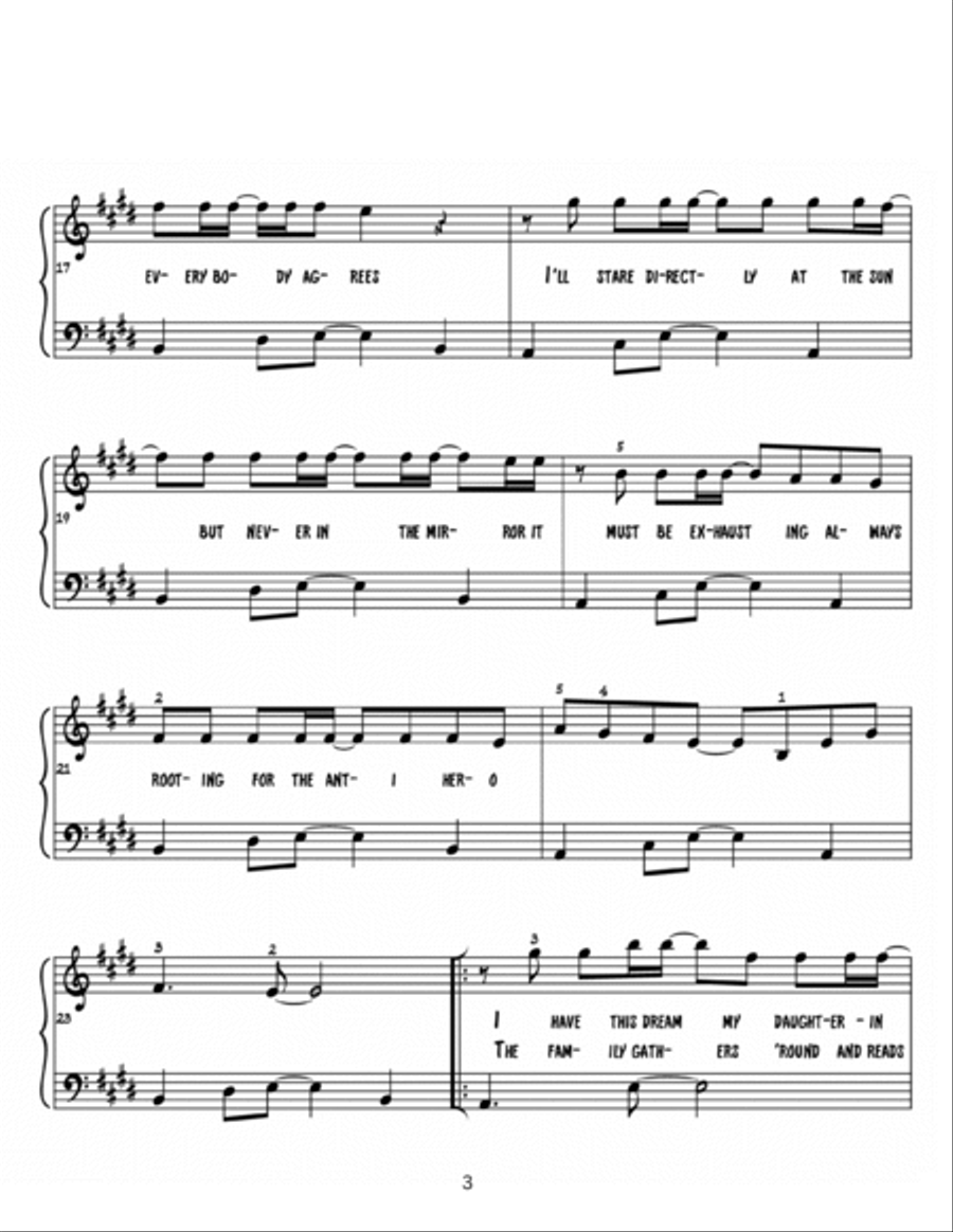 Anti-Hero Anti-Hero Piano Solo scores gallery preview page 3